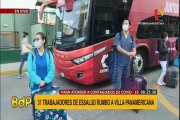 [VIDEO] Trabajadores de EsSalud van a cuarentena a la Villa Panamericana