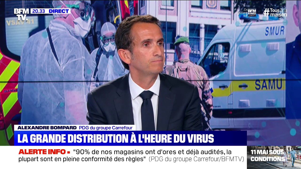 Alexandre Bompard (Carrefour): "Nous avons eu trois décès en France depuis de le début de la crise"