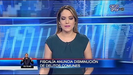 Fiscalía anuncia disminución de delitos comunes