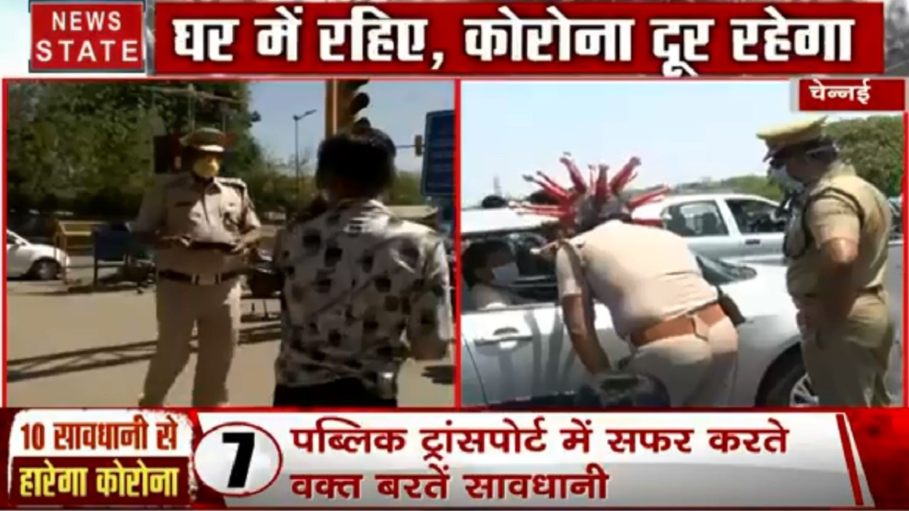 Corona virus : पुलिसकर्मी ने कोरोना जैसा हेलमेट...