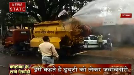 Madhya Pradesh: कोरोना वॉरियर्स के हैसले को सलाम, हर हाल में निभा रहे हैं फर्ज