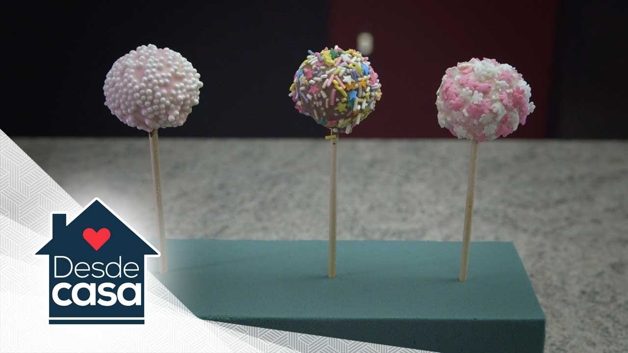 ¡Cake Pops! Una gran opción de snack para hacer con los peques. | Desde Casa