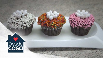 ¡Cupcakes de pascua! No necesitas ser un experto para prepararlos. | Desde Casa