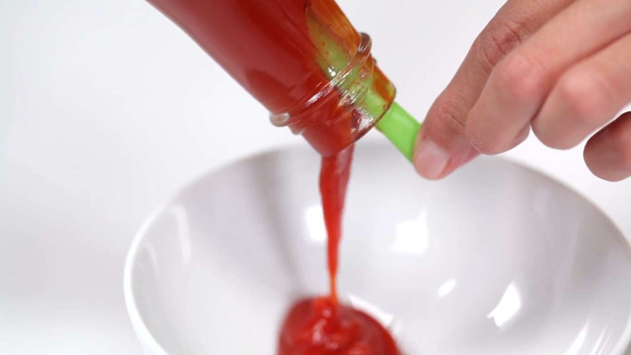Unclogging a Ketchup Bottle