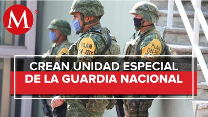 Guardia Nacional crea unidad de servicios especiales