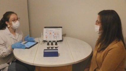 Test para detectar casos de coronavirus mediante el olfato en Santiago de Chile