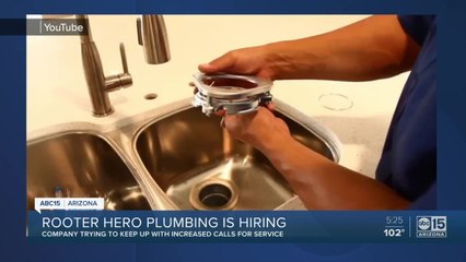 Rooter Hero plumbing is hiring in Arizona