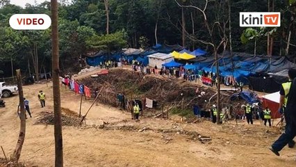 Penempatan misteri dalam hutan diserbu polis