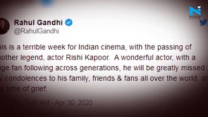 "Shocking", Politicians, leaders condole #Rishi Kapoor's demise