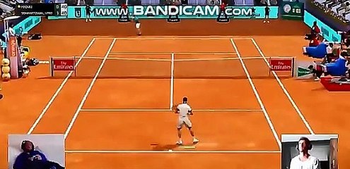 La divertente battuta di Fabio Fognini durante il torneo di Madrid Virtuale (Credit: @Twitter @MadridOpen)