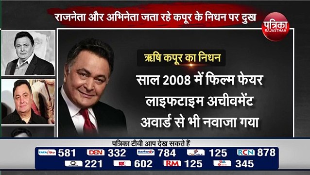 फिल्म जगत में शोक की लहर, जाने ऋषि कपूर के जीवन से जुडी ये बातें