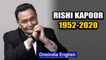 Veteran actor Rishi Kapoor leaves us with memories of a glorious Bollywood era | Oneindia News