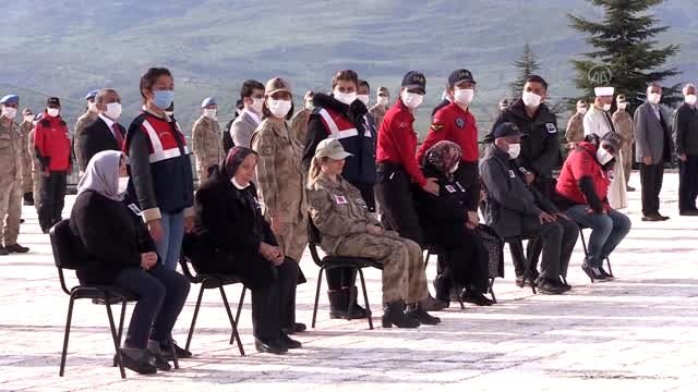 Munzur Çayı'nda akıntıya kapılarak şehit olan Uzman Çavuş Güneş için tören düzenlendi