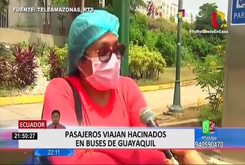 Guayaquil: gente viaja aglomerada en buses de Metrovía en plena crisis por el COVID-19