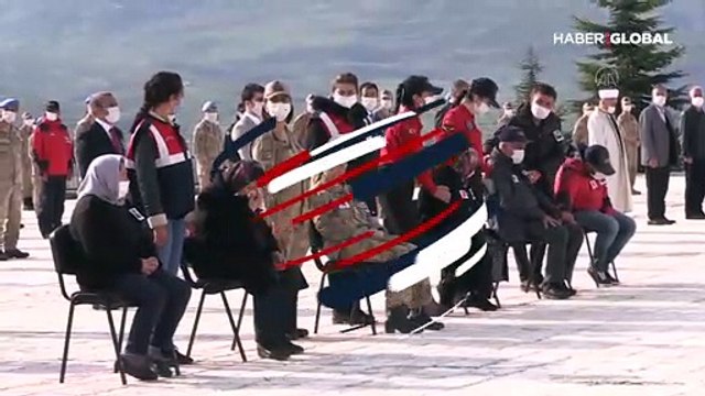 44 gün sonra cansız bedeni bulunan şehit Uzman Çavuş Güneş için tören düzenlendi