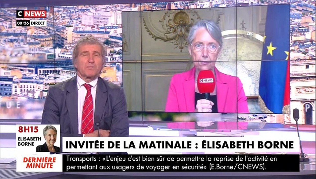 Coronavirus - Visiblement très gênée, la Ministre Elisabeth Borne fini par concéder sur CNews qu'on pourra bien passer librement d'une zone rouge à une zone verte...