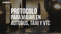 Protocolo para viajar en taxi, VTC y autobús durante la cuarentena