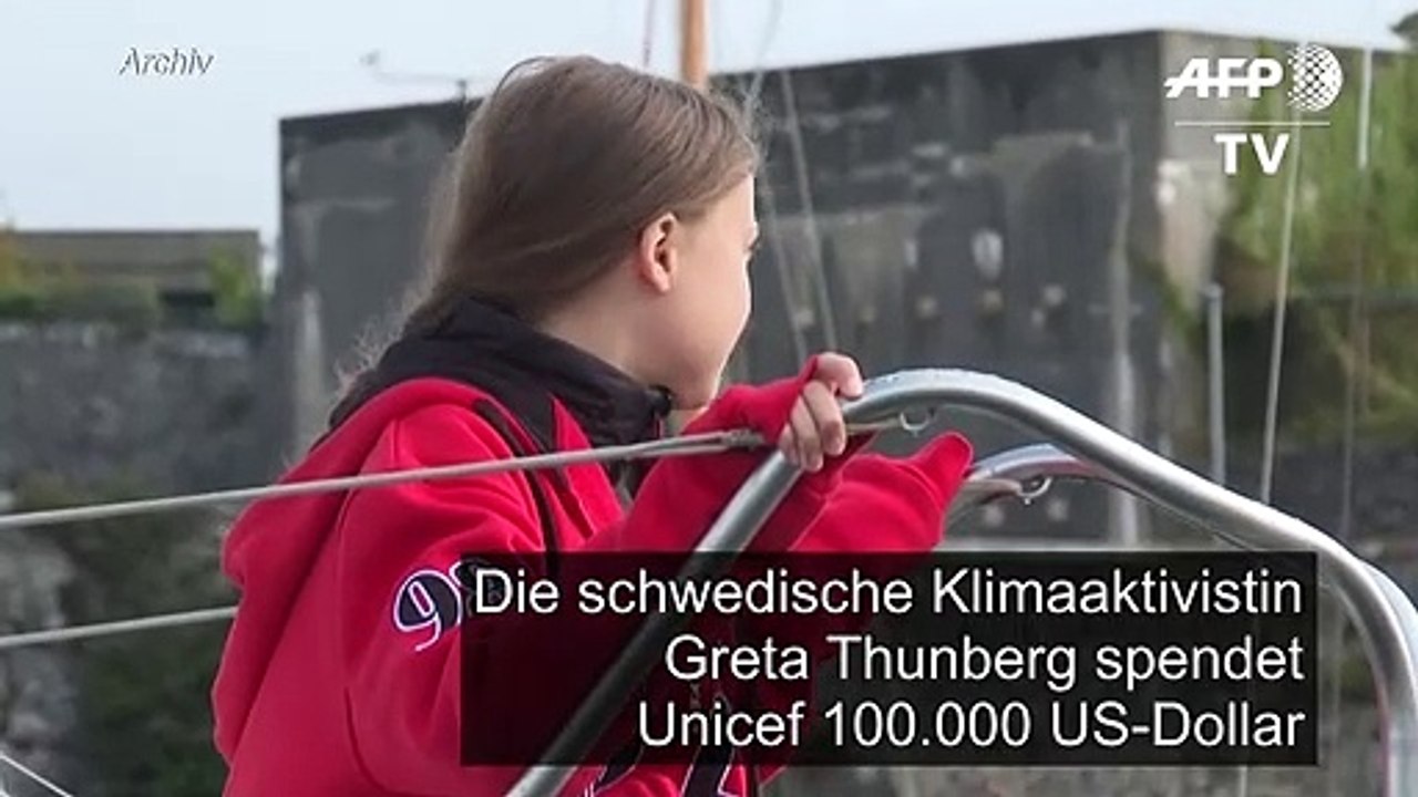 Greta Thunberg spendet in Corona-Krise 100.000 Dollar an Unicef