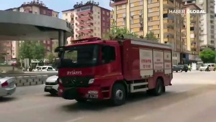 Gaziantep'te 11 katlı otelde yangın