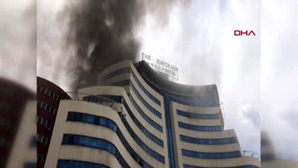 Gaziantep'te, boş otelde yangın