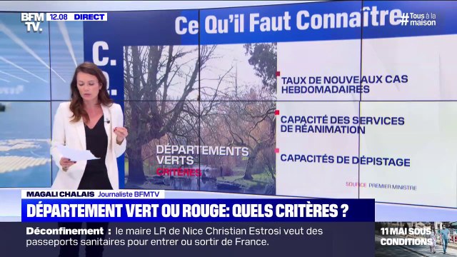Département vert ou rouge: quels sont les critères?