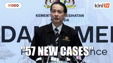 Download Video: With 57 new Covid 19 cases, M’sia reports double digits for 16th day