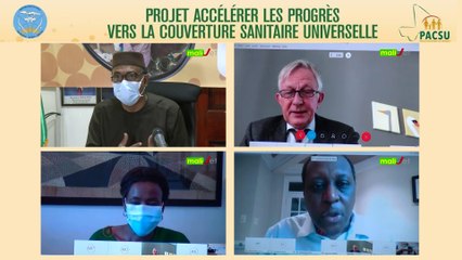 Cérémonie virtuelle de lancement du Projet Accélérer les Progrès vers la Couverture Sanitaire Universelle (PACSU)