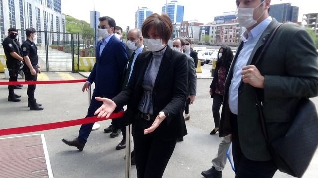 CHP İstanbul İl Başkanı Canan Kaftancıoğlu ifade için adliyede