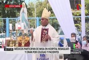Covid- 19: Médicos participan de misa en Hospital Rebagliati y oran por la salud de pacientes