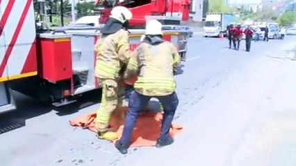 Kağıthane'de intihar girişimi