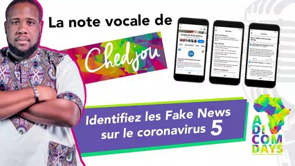 La note vocale de Chedjou #5 : Facebook contre les #FakeNews sur le coronavirus