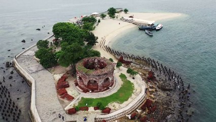 Drone view - Island and boats