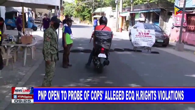 PNP open to probe of cops' alleged ECQ human rights violations