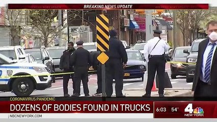 Descubren en Nueva York camiones frigoríficos con al menos 100 cadáveres en su interior