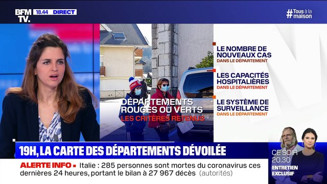 Story 7 : La carte des départements dévoilée à 19h - 30/04