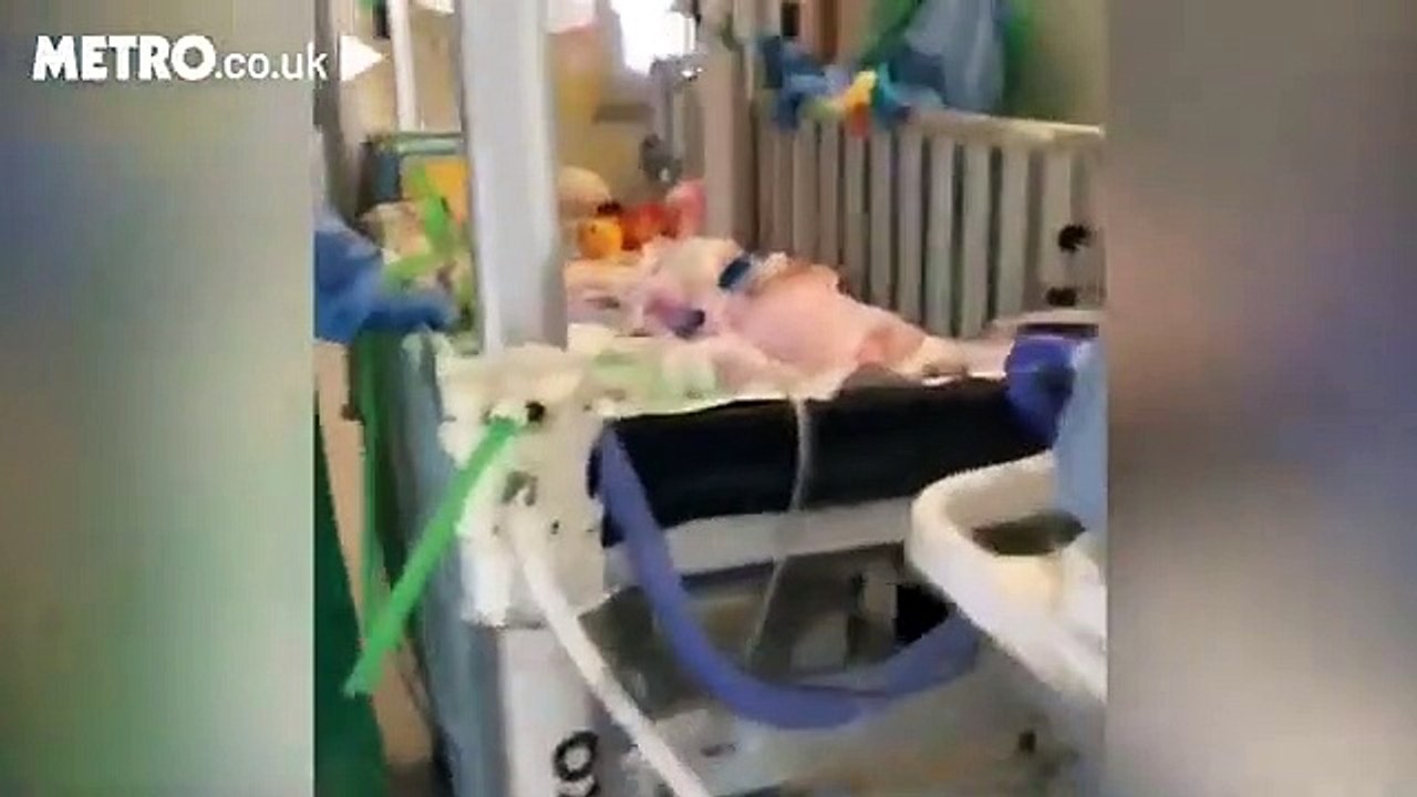 Six month old 'miracle baby' given guard of honour after beating Covid 19