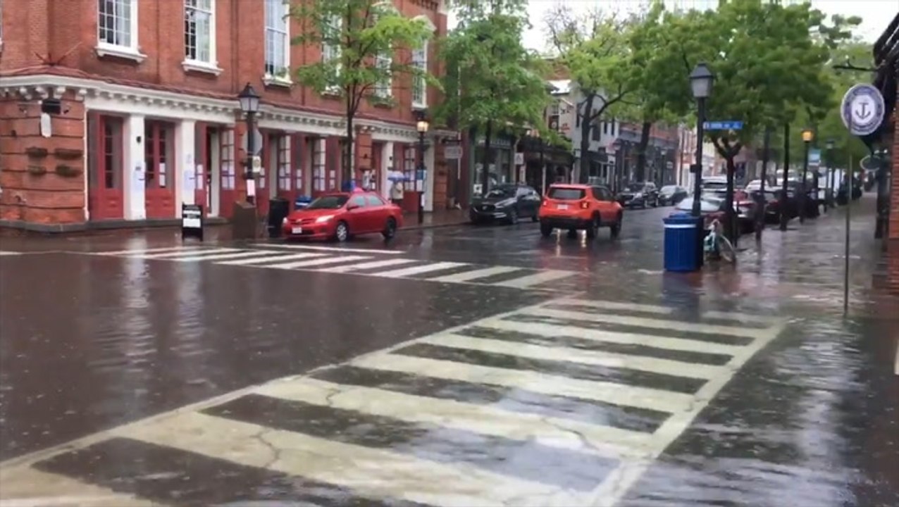 Streets underwater in Alexandria