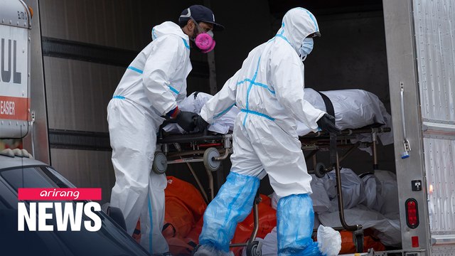 Overwhelmed NYC funeral home stores dozens of bodies in trucks