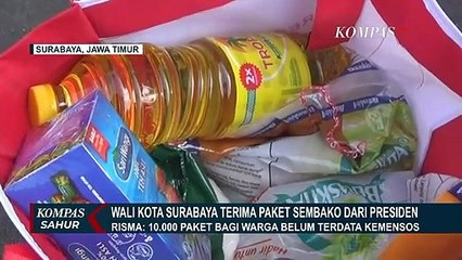 Jokowi Kirim 10.000 Paket Sembako ke Surabaya untuk Warga yang Belum Terdata Kemensos