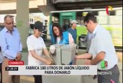 Chimbote: químico farmacéutico elaborada jabones antibacteriales para apoyar lucha contra el COVID-19