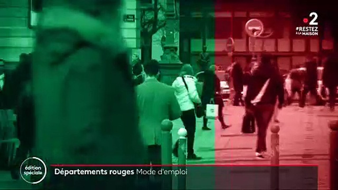 Coronavirus - Que votre département soit en vert ou en rouge cela va changer quoi dans votre vie quotidienne ? En réalité pas grand chose... - Vidéo Dailymotion