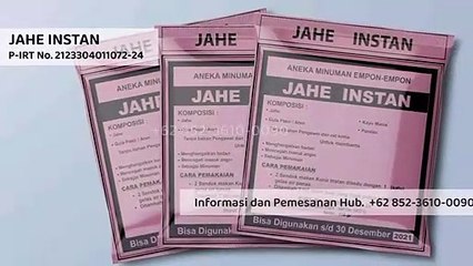 TERLARIS!!! +62 852-3610-0090 | Minuman Jahe Instan Yang Bagus