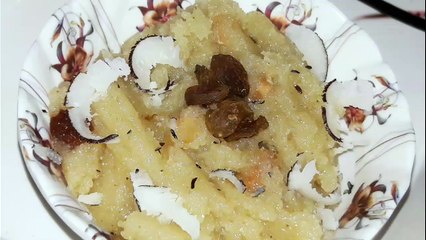 बिना घी, सिर्फ 5 चीजों से दानेदार सूजी का हलवा बनाएँ । Suji ka halwa without ghee.