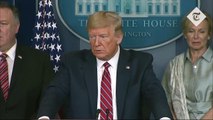 Trump clashes with reporter over coronavirus drug promise