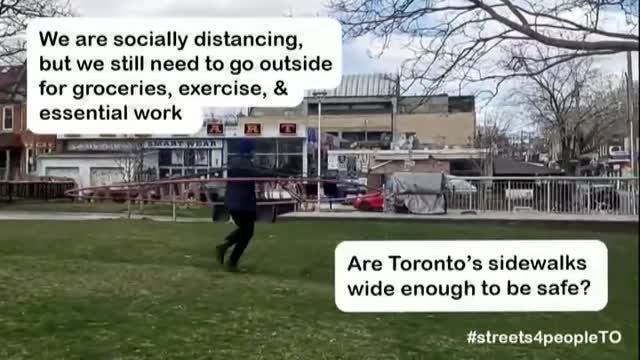 Un invento para marcar la distancia social demuestra que es necesario ampliar las zonas peatonales en las ciudades