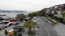 Üsküdar Meydanı 3 günlük sokağa çıkma yasağı sonrası boş kaldı