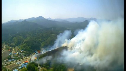 경북 울진서 산불...헬기 8대 투입 진화 중 / YTN