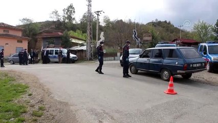 Tosya'da 200 güvenlik görevlisi koronavirüs nöbeti tutuyor