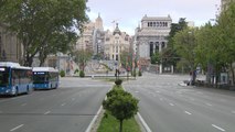 Calles vacías en el que habría sido el recorrido de la marcha del Primero de Mayo