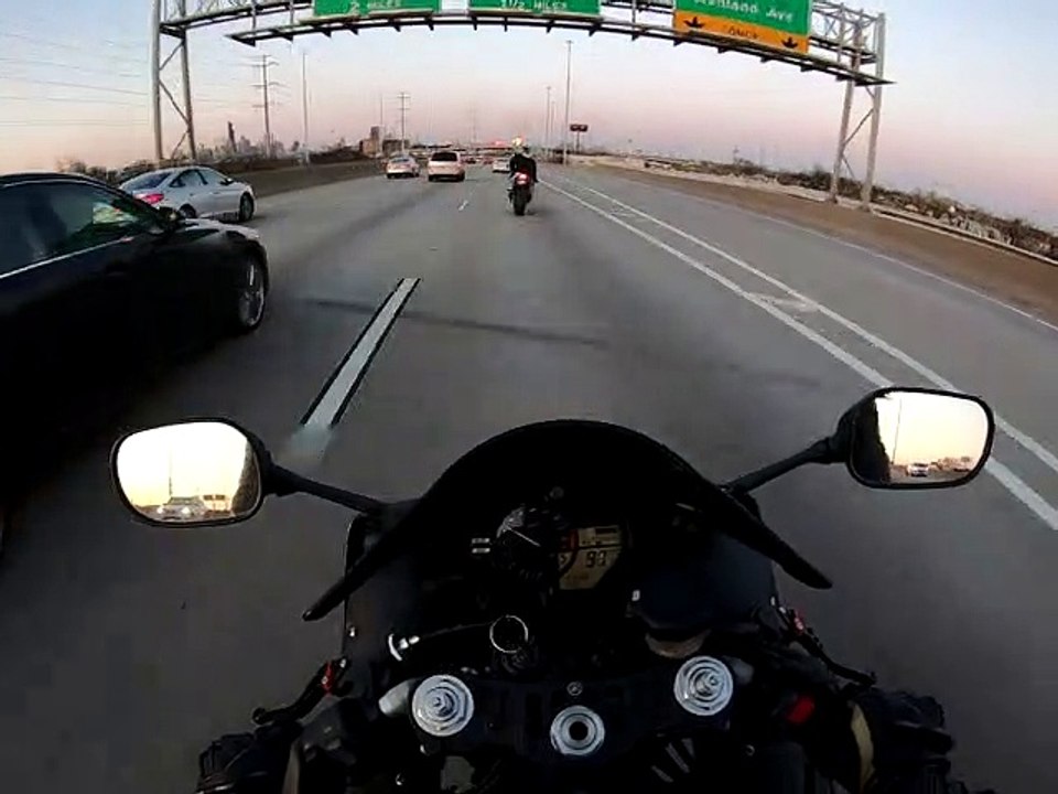 Car Swerves at Passing Motorcycles
